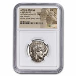 Attica, Athens AR Tetradrachm Owl (440-404 BC) MS NGC 4/4
