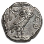 Attica Athens AR Tetradrachm Owl (440-404 BC) MS