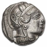 Attica Athens AR Tetradrachm Owl (440-404 BC) MS