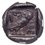 Attica, Athens AR Tetradrachm Owl (455-440 BC) Ch AU NGC (5/3)