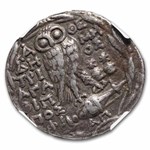 Attica Athens Silver Tetradrachm Owl (2nd-1st century BC) VF NGC