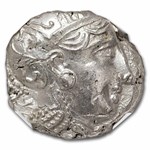 Attica Athens Silver Tetradrachm Owl (353-294 BC) MS NGC 3/3