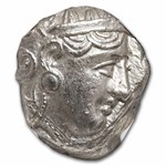 Attica Athens Silver Tetradrachm Owl (353-294 BC) MS NGC 4/3