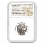 Attica Athens Silver Tetradrachm Owl (353-294 BC) MS NGC 4/3