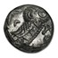 Attica Athens Silver Tetradrachm Owl (393-294 BC) AU NGC