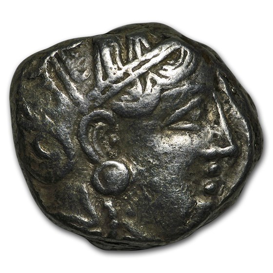 Attica Athens Silver Tetradrachm Owl (393-294 BC) VF Attica Athens Silver Tetradrachm Owl (393-294 BC) VF