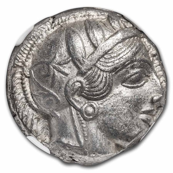 Attica, Athens Silver Tetradrachm Owl (440-404 BC) AU NGC Attica, Athens Silver Tetradrachm Owl (440-404 BC) AU NGC