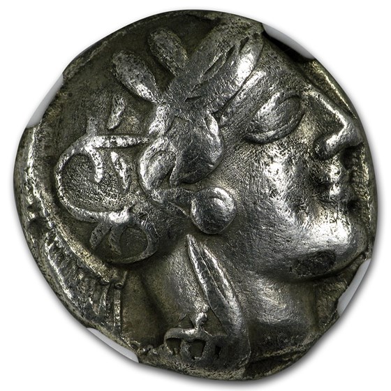 Attica Athens Silver Tetradrachm Owl (440-404 BC) Ch Fine NGC Attica Athens Silver Tetradrachm Owl (440-404 BC) Ch Fine NGC