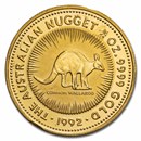 Australia 1/2 oz Gold Kangaroo/Nugget BU (Random Year, Abrasions)