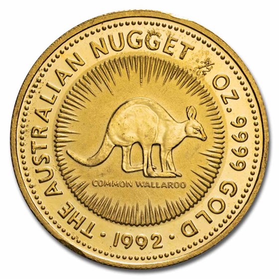 Australia 1/2 oz Gold Kangaroo/Nugget BU (Random Year, Abrasions) Australia 1/2 oz Gold Kangaroo/Nugget BU (Random Year, Abrasions)