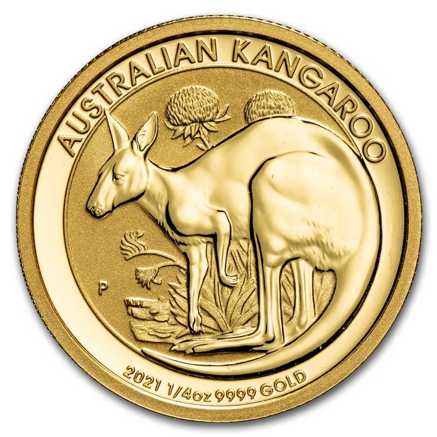 Australia 1/4 oz Gold Kangaroo BU (Random Year)