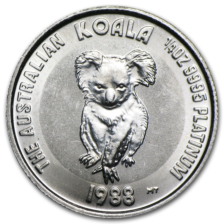 Australia 1/4 oz Platinum Koala BU (Random Year)