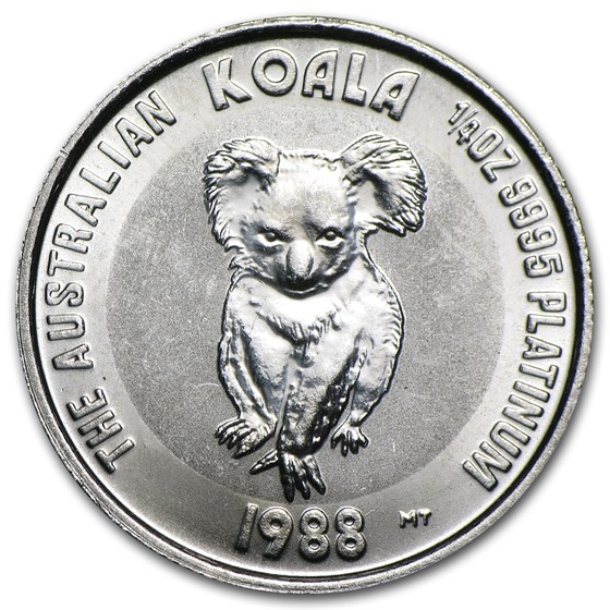 Australia 1/4 oz Platinum Koala BU (Random Year) Australia 1/4 oz Platinum Koala BU (Random Year)