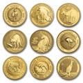 Australia 1 oz Gold Kangaroo/Nugget Coin BU (Random Year)
