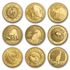 Australia 1 oz Gold Kangaroo/Nugget Coin BU (Random Year)