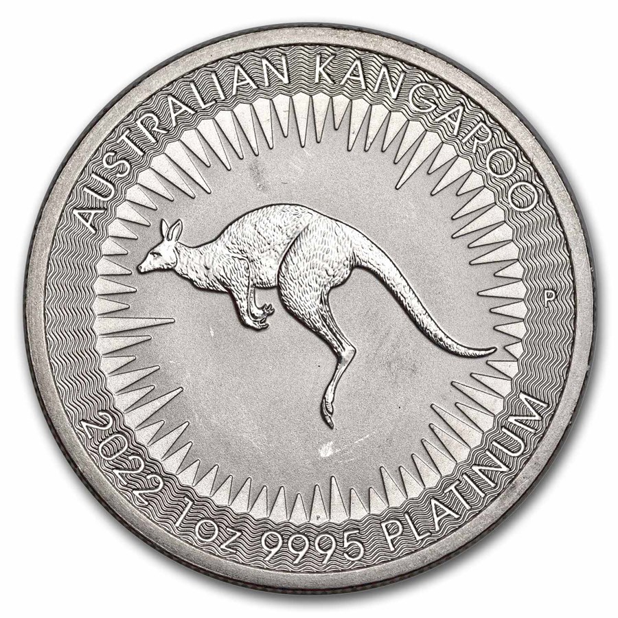 Australia 1 oz Platinum Kangaroo BU (Random Year abrasions)