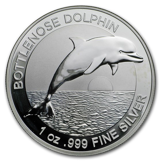 Australia 1 oz Silver $1 Dolphin BU (Abrasions)