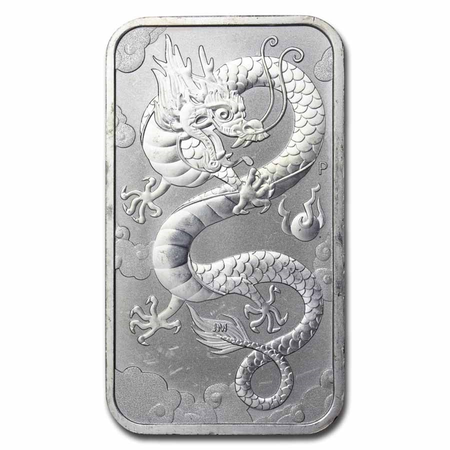 Australia 1 oz Silver Dragon (Random Year, Abrasions)