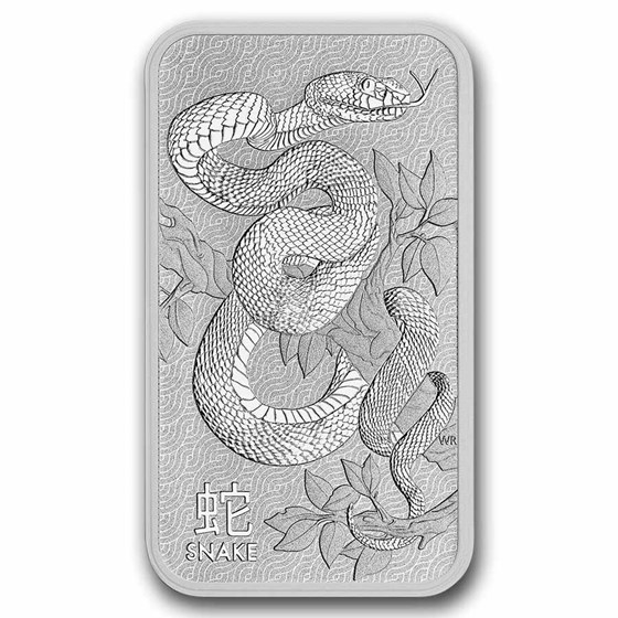 Australia 1 oz Silver Lunar Year of the Snake Bar