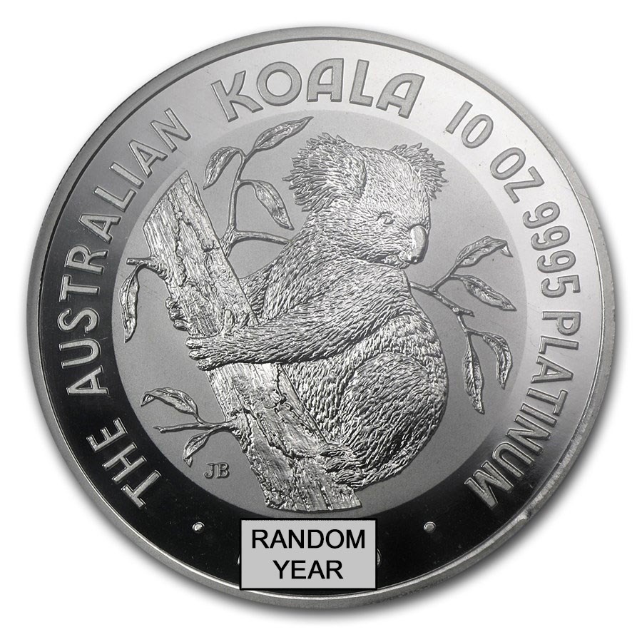Australia 10 oz Platinum Koala BU (Random Year)