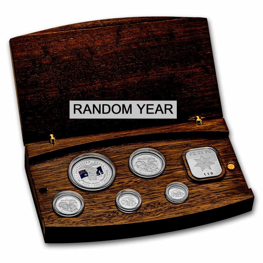 Australia 5-Coin Platinum Koala Set Proof (Random Year)