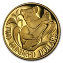 Australia Gold $200 Koala BU/Proof (Random Dates)