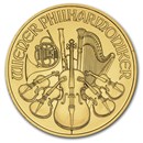 Austria 1/10 oz Gold Philharmonic BU (Random Year)