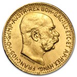 Austria Gold 10 Coronas AU (Random)