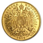 Austria Gold 20 Coronas AU (Random)