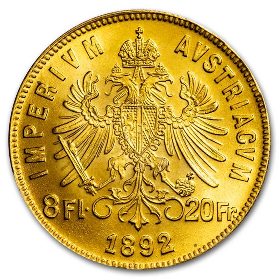 Austria Gold 20 Franc/8 Florin AU/BU (Random) Austria Gold 20 Franc/8 Florin AU/BU (Random)