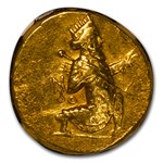 Babylonia Gold Double Daric (328-311 BC) XF NGC