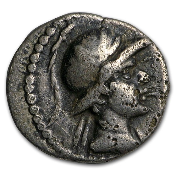 Bactria, Eucratides Silver AR Obol (171-135 BC) Fine Bactria, Eucratides Silver AR Obol (171-135 BC) Fine
