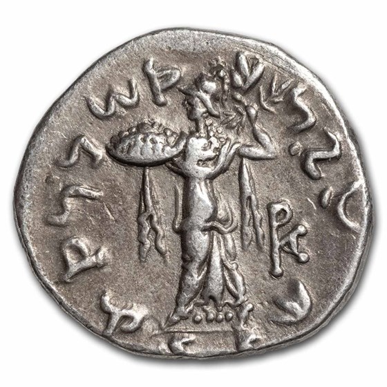 Bactria Indo-Greeks AR Tetradrachm (165/55-130 BC) Menander I XF Bactria Indo-Greeks AR Tetradrachm (165/55-130 BC) Menander I XF