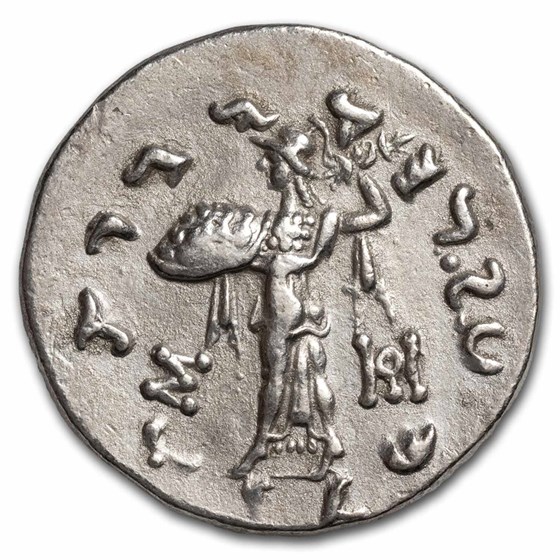 Bactria Indo-Greeks AR Tetradrachm (165/55-130 BC) Menander I XF Bactria Indo-Greeks AR Tetradrachm (165/55-130 BC) Menander I XF