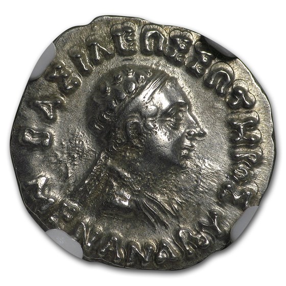 Bactria Indo-Greeks Menander AR Drachm (165/55-130 BC) CH XF NGC Bactria Indo-Greeks Menander AR Drachm (165/55-130 BC) CH XF NGC