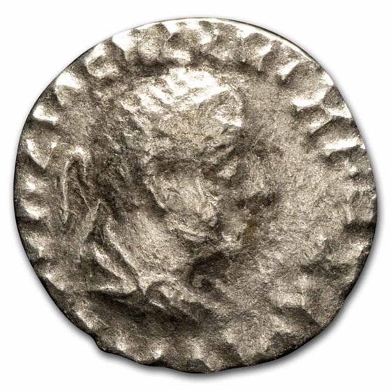 Bactria Kingdom AR Drachm Hermaios (40-1 BC) VG-VF Bactria Kingdom AR Drachm Hermaios (40-1 BC) VG-VF