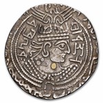 Baktria Western Turks Sandan AR Drachm (after 688 AD) VF-XF