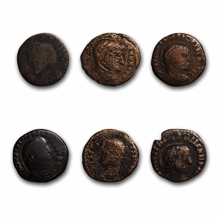 Barbaric Issued Roman Bronze Coins (3rd-5th c. AD) (Avg. Circ.)
