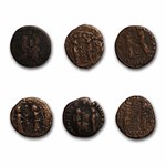 Barbaric Issued Roman Bronze Coins (3rd-5th c. AD) (Avg. Circ.)