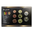 Belgium 1 Cent-2 Euro 8-Coin Euro Set BU