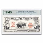BEP 1901 $10 Legal Tender "Bison" Intaglio Official Reprint PMG