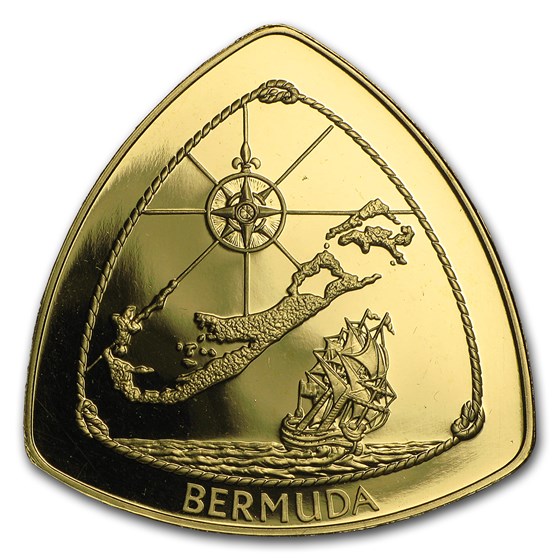 Bermuda 1 oz Proof Gold $60 Triangle (Random Dates) Bermuda 1 oz Proof Gold $60 Triangle (Random Dates)