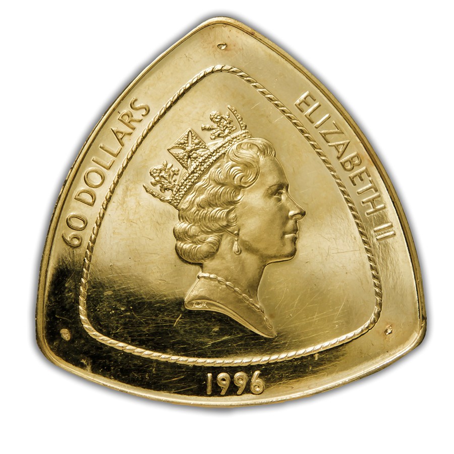 Buy Bermuda $60 1 oz Gold Triangle Coin (Abrasions) | APMEX