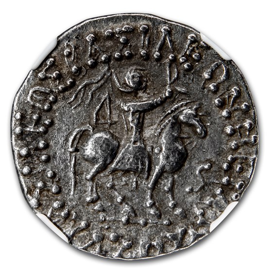 Biblical Indo Scythian AR Tetradrachm Poseidon (c.58 BC) VF NGC Biblical Indo Scythian AR Tetradrachm Poseidon (c.58 BC) VF NGC