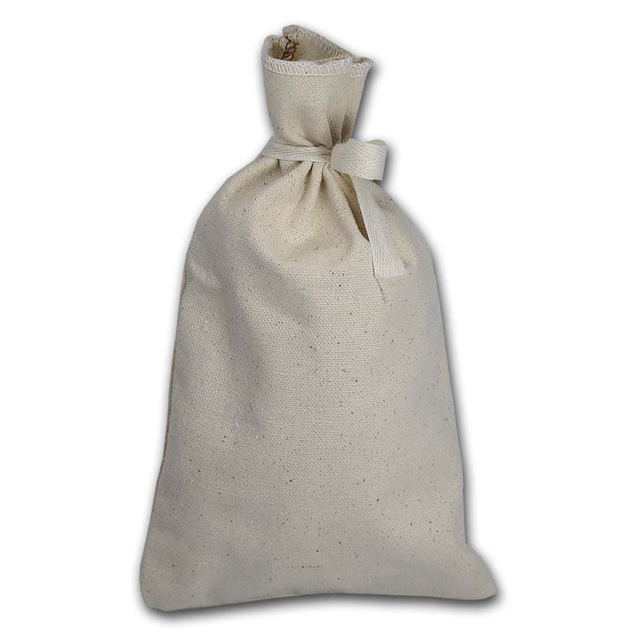 Blank 5.5" X 9.5" Money Bag - Holds $100+ Coins (Heavy Duty)