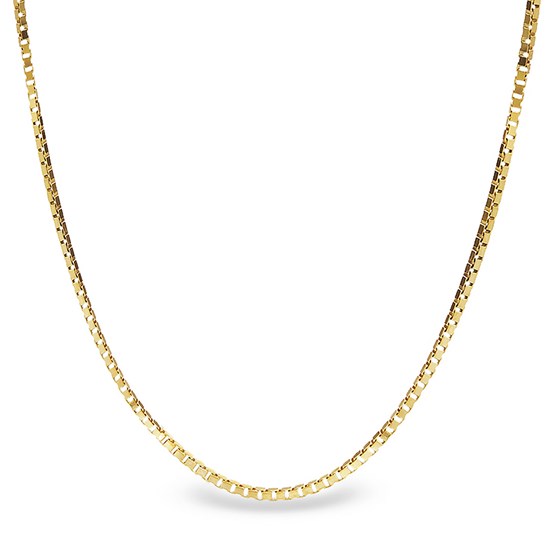 Box Chain 14k Gold Necklace - 16 in. Box Chain 14k Gold Necklace - 16 in.