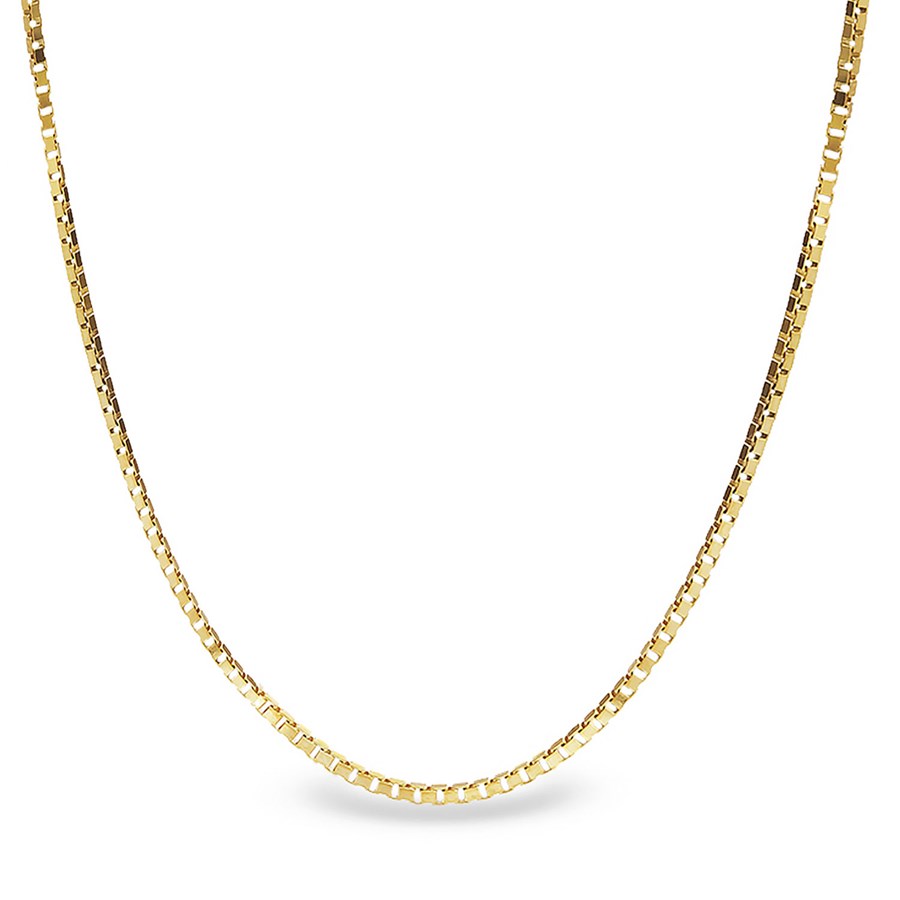 Box Chain 14k Gold Necklace - 20 in.