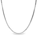 Box Chain Sterling Silver Necklace - 20 in.