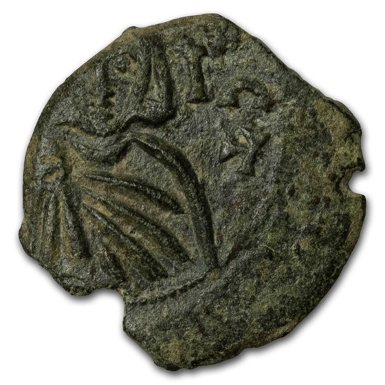 Byzantine AE Follis Leo V (813-820 AD) XF Byzantine AE Follis Leo V (813-820 AD) XF