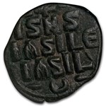 Byzantine Anonymous Follis Christ Seated (1042-61 AD) XF NGC